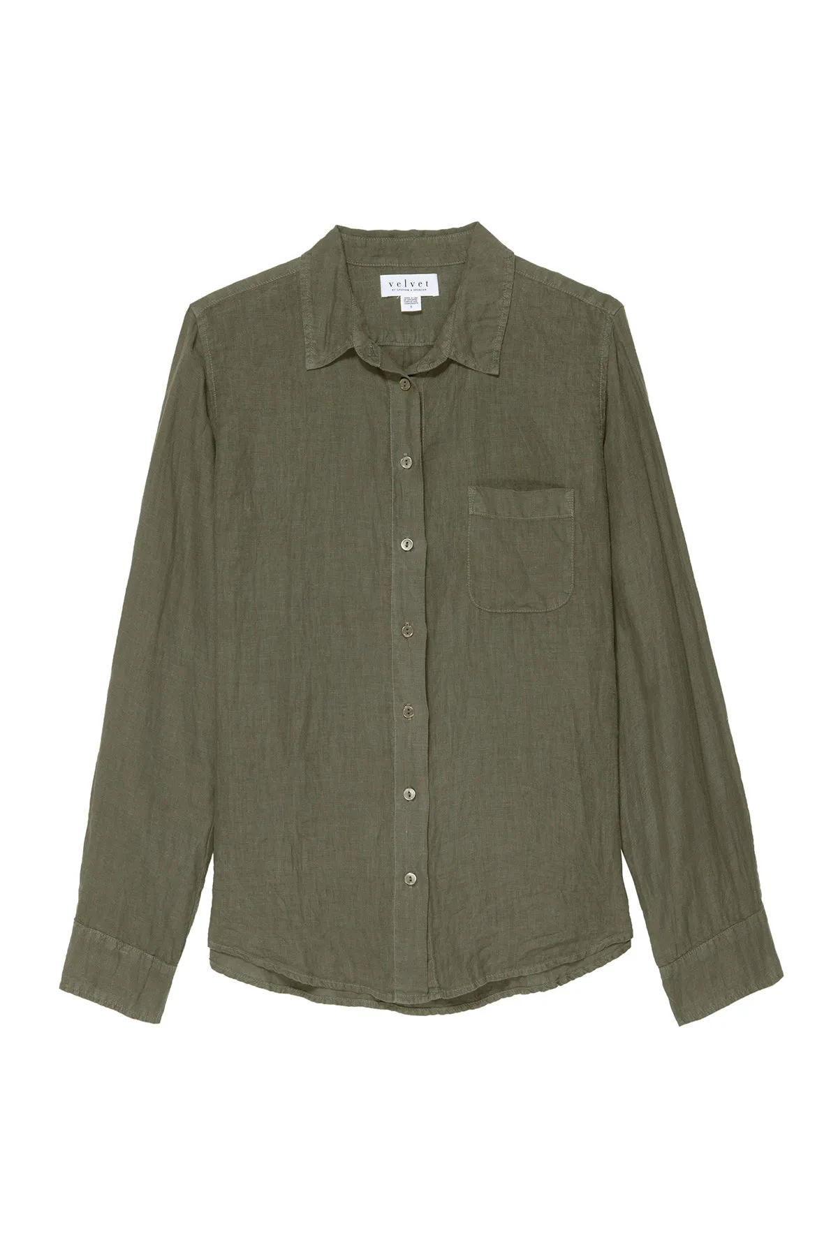 NATALIA LINEN BUTTON-UP SHIRT