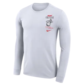 Nike HEAT Culture Long Sleeve White Tee