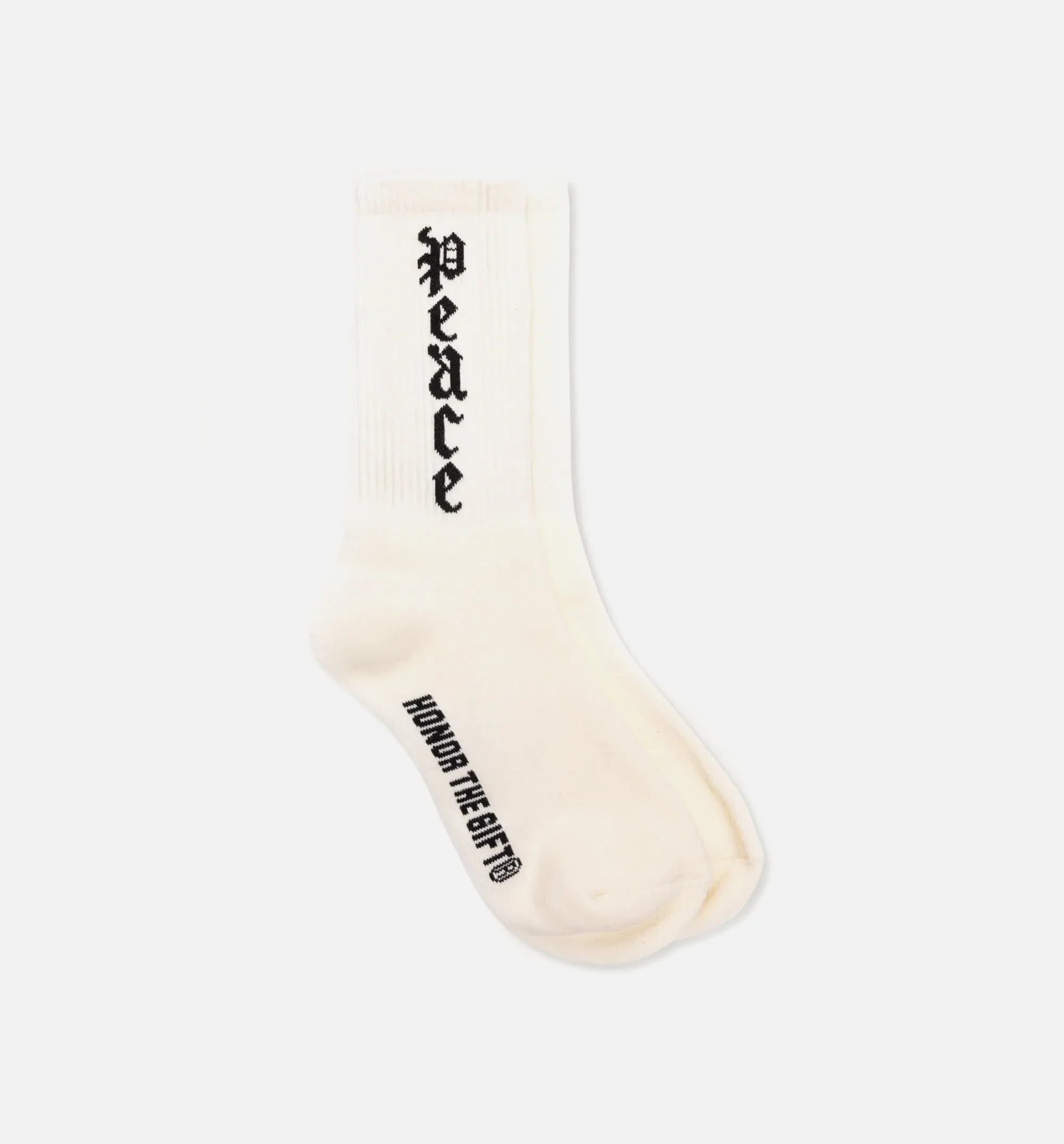 Peace Mens Socks - White