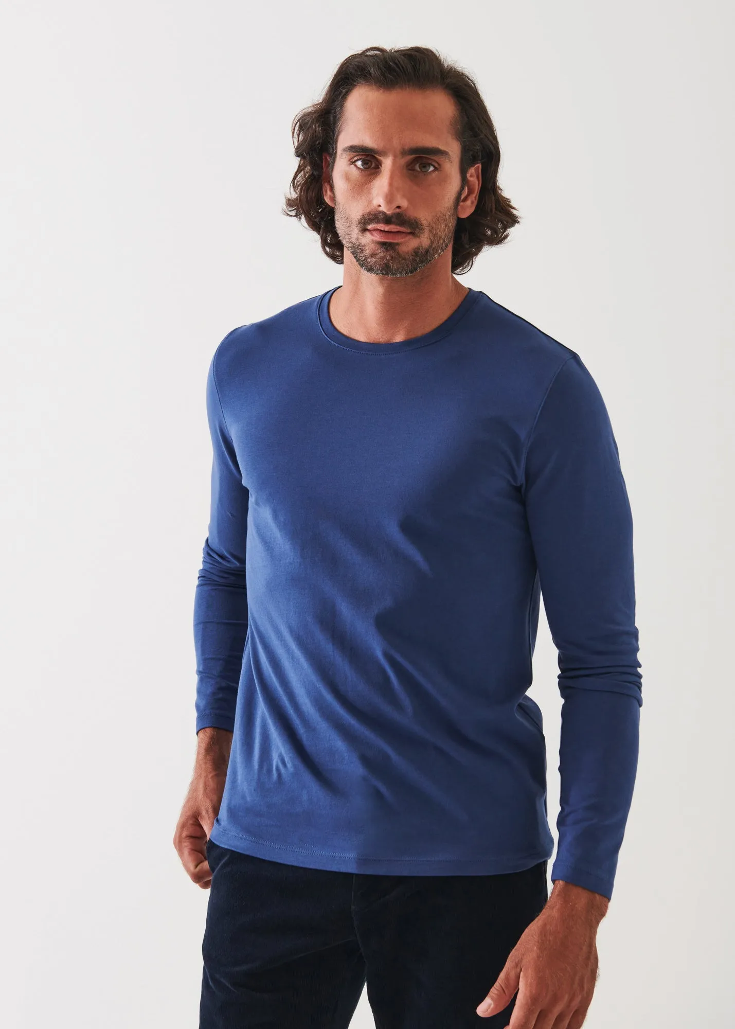 PIMA COTTON STRETCH LONG SLEEVE T-SHIRT