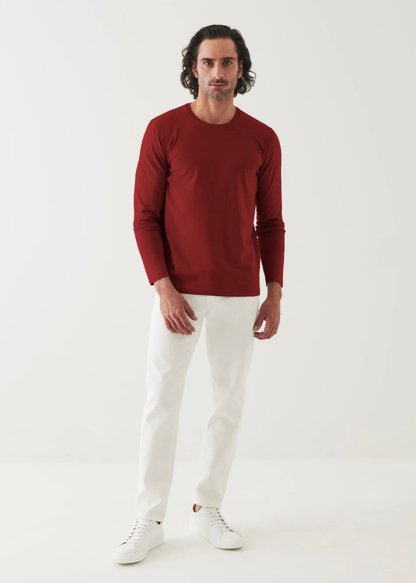 PIMA COTTON STRETCH LONG SLEEVE T-SHIRT