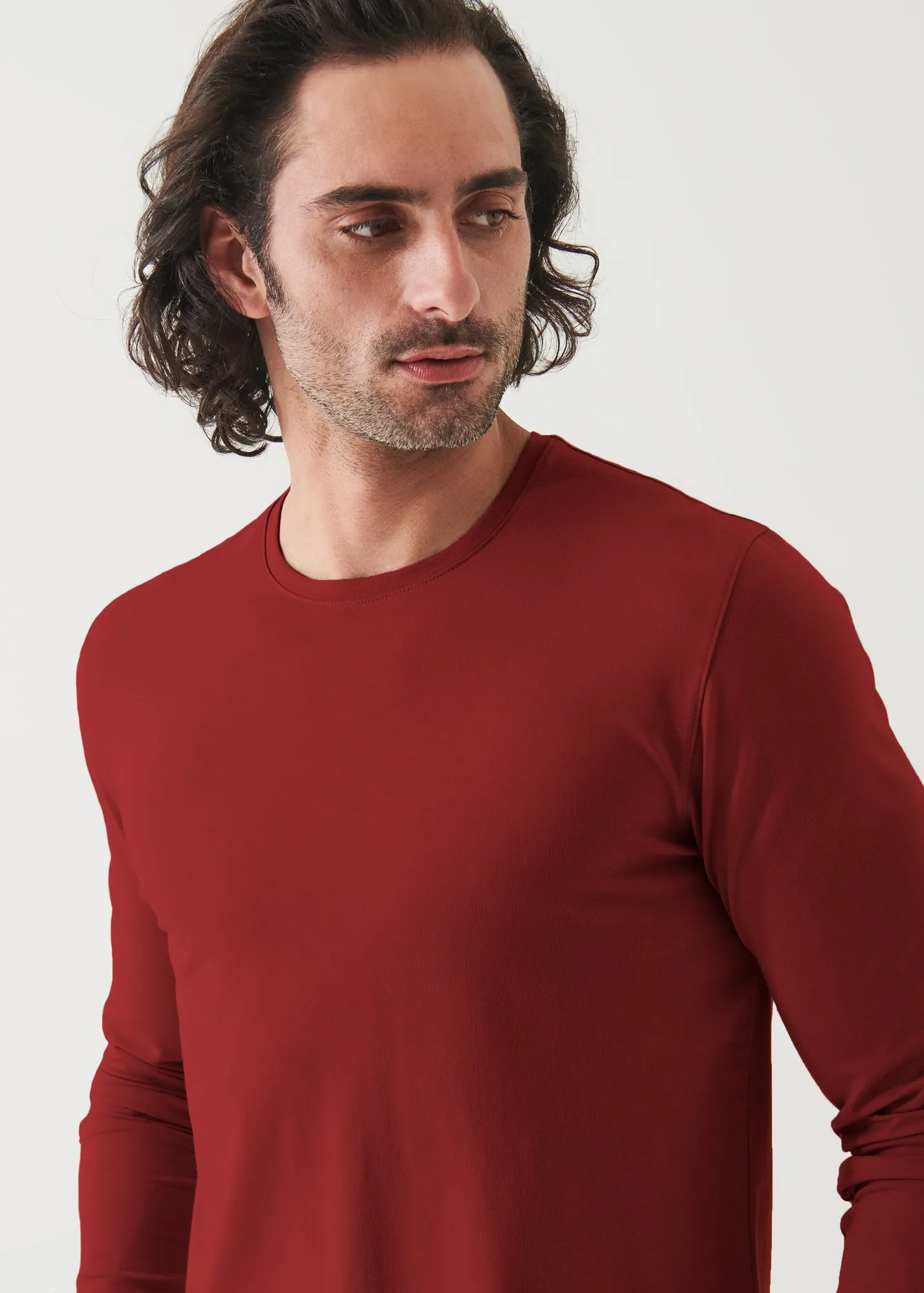 PIMA COTTON STRETCH LONG SLEEVE T-SHIRT