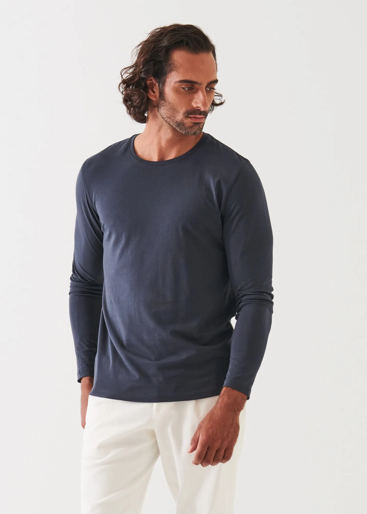 PIMA COTTON STRETCH LONG SLEEVE T-SHIRT