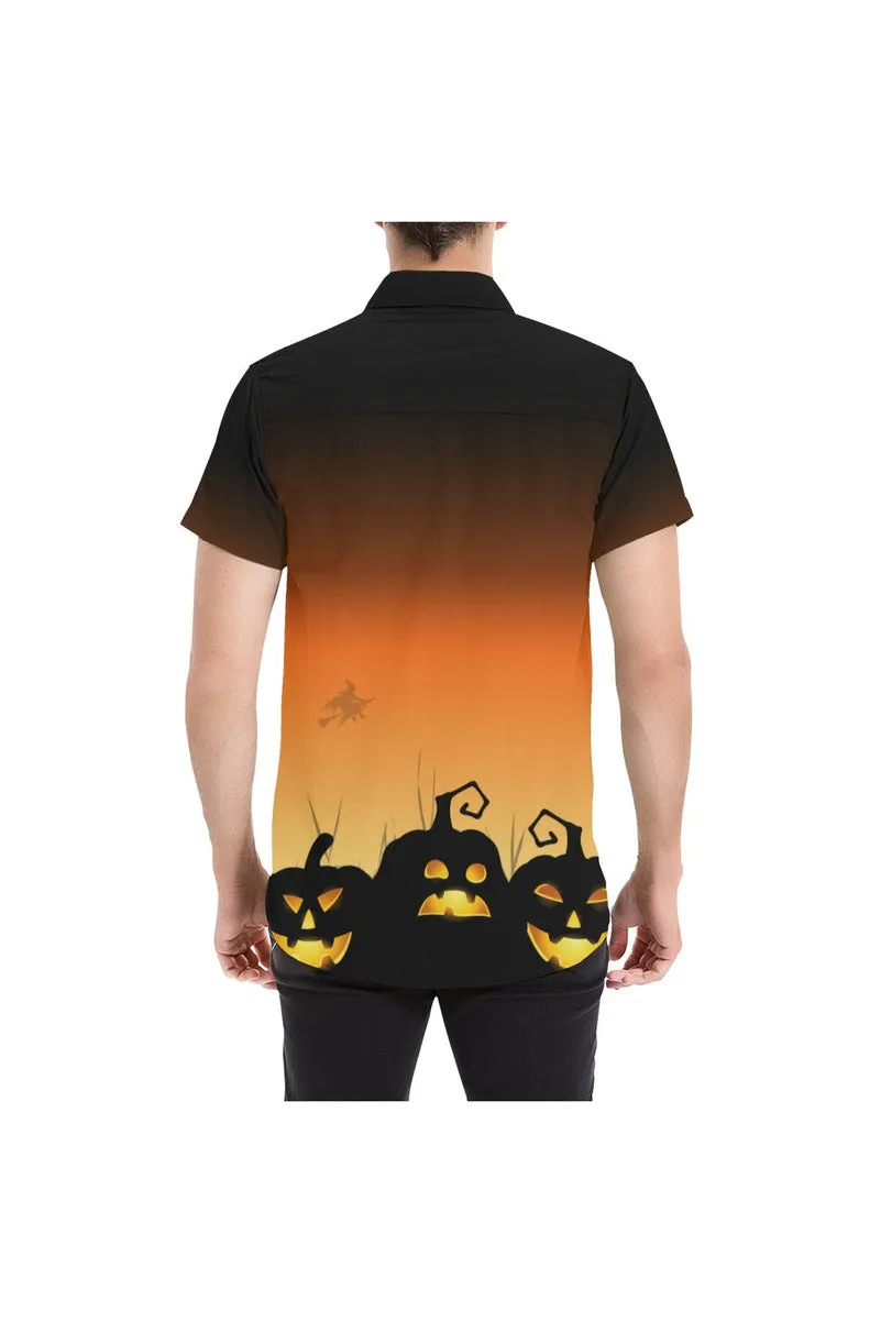 Pumpkin Patch Men's All Over Print Short Sleeve Shirt (Model T53)