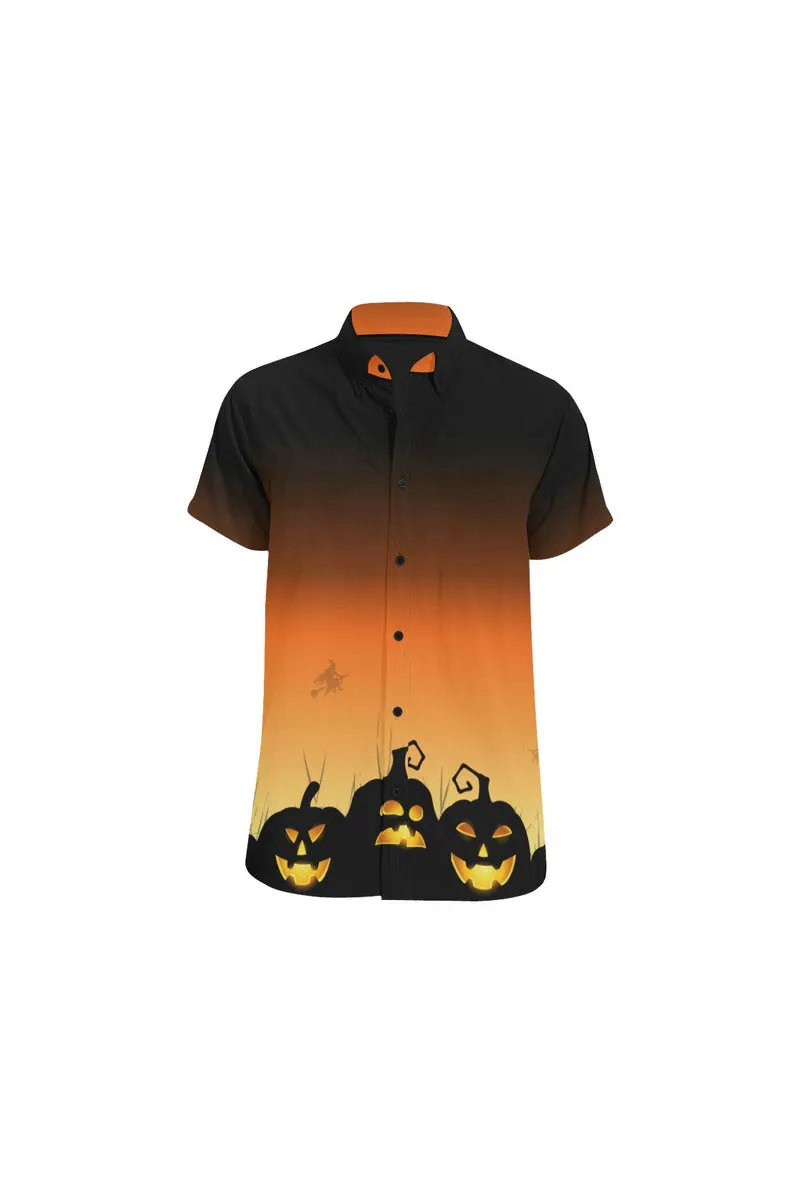 Pumpkin Patch Men's All Over Print Short Sleeve Shirt (Model T53)