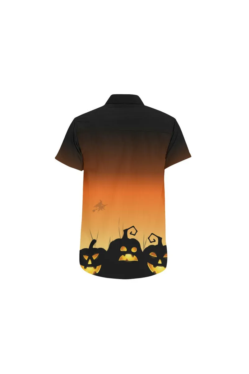 Pumpkin Patch Men's All Over Print Short Sleeve Shirt (Model T53)