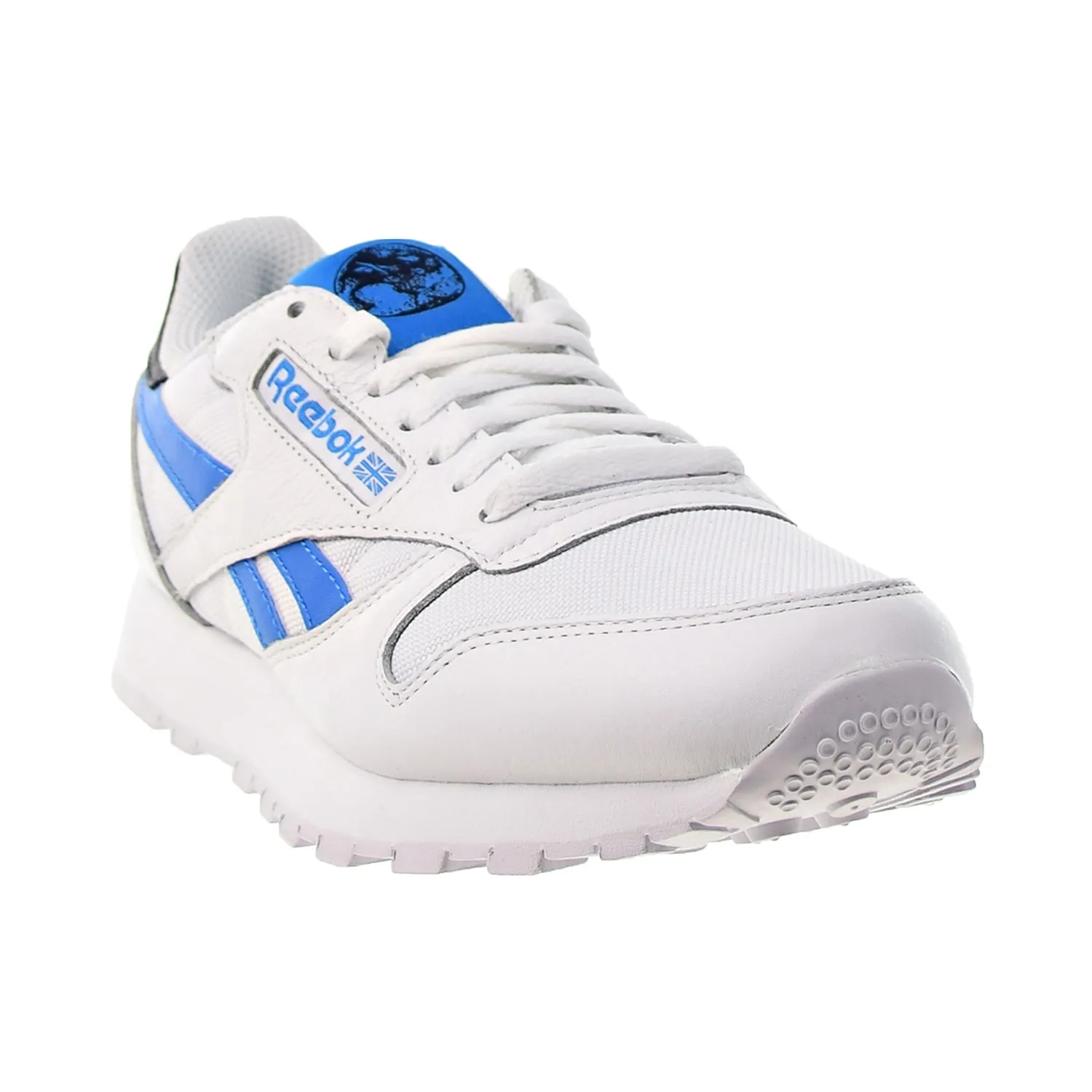 Reebok Classic Leather Men's Shoes White-Horizon Blue-Vector Navy