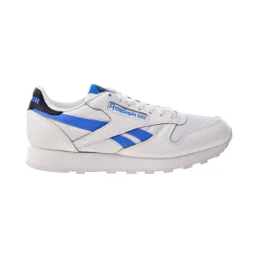 Reebok Classic Leather Men's Shoes White-Horizon Blue-Vector Navy