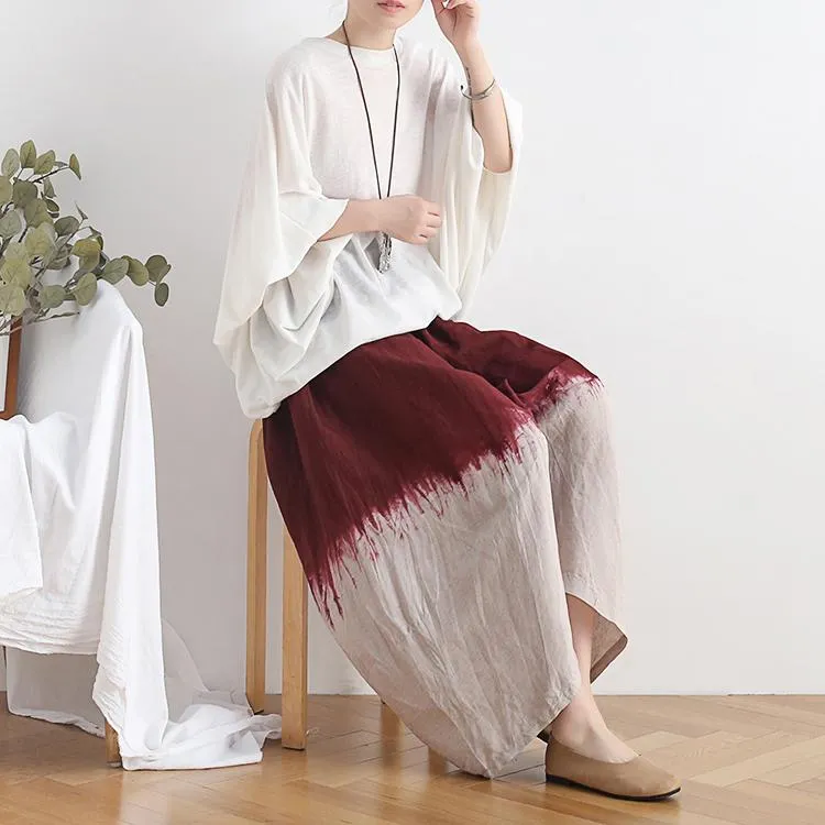 Retro Loose Wide Leg Cotton Linen Casual Pants