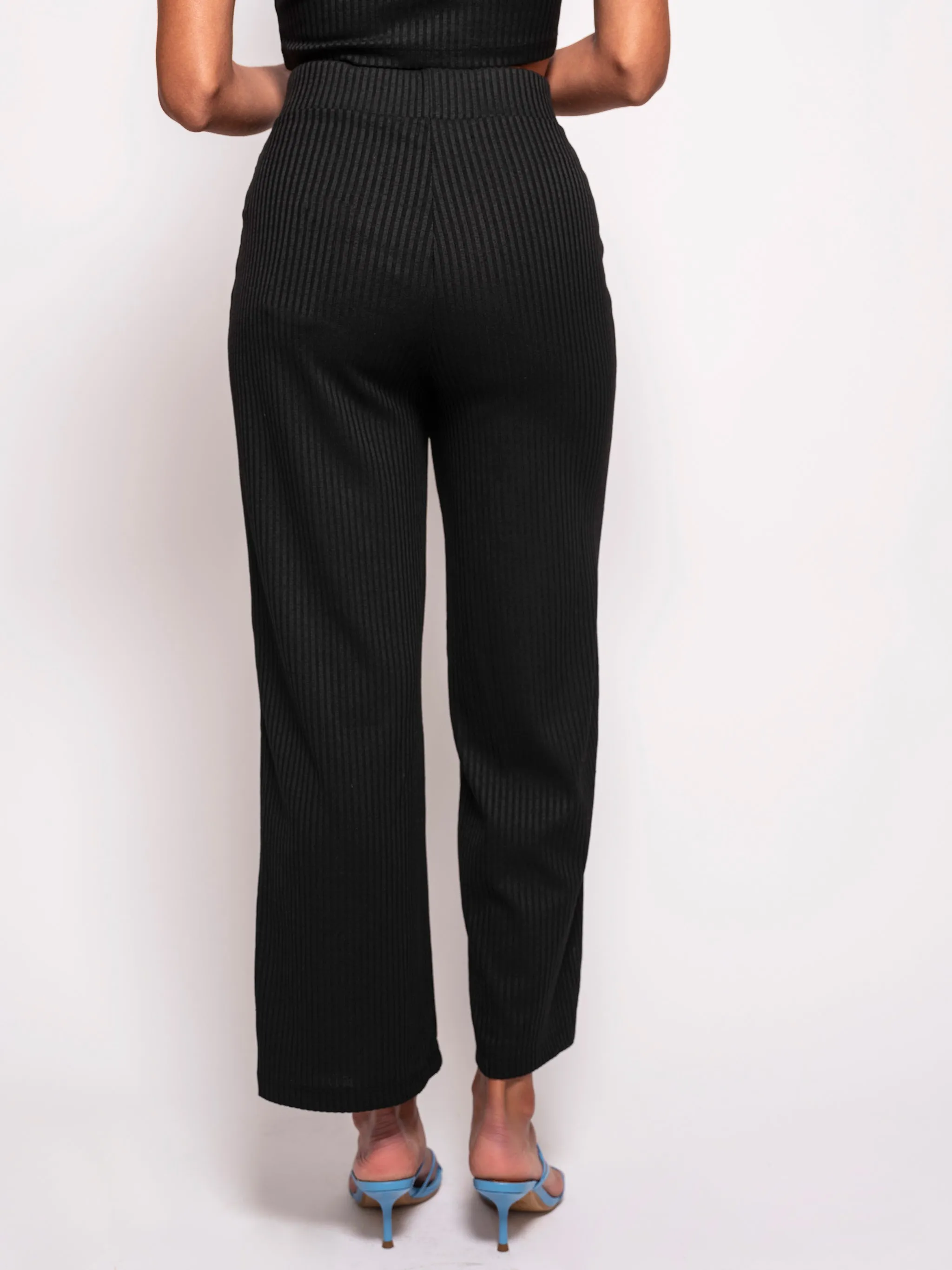 Ribbed Straight Pants