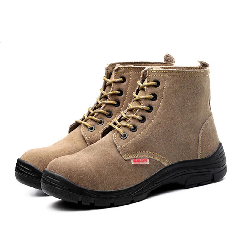 Safety Shoes for Men, Leather Insulated Men's Work Boot