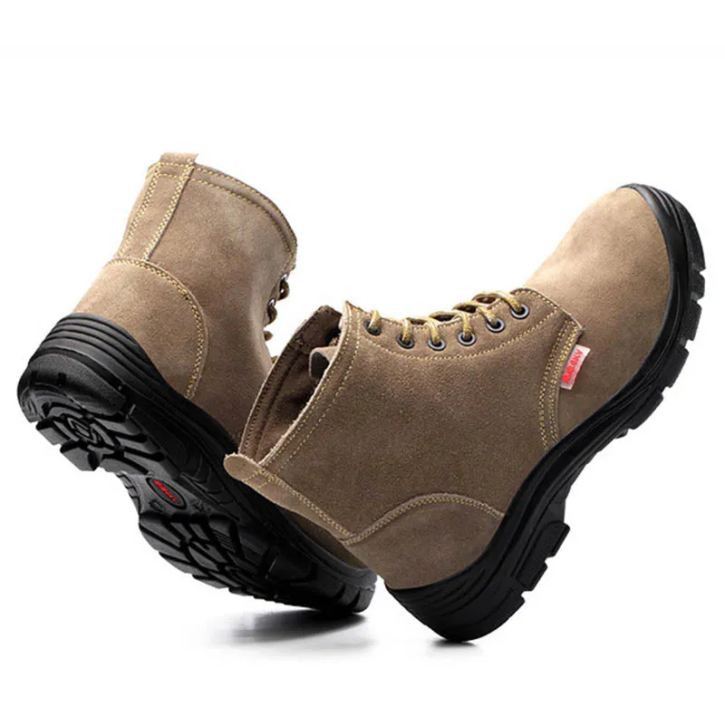 Safety Shoes for Men, Leather Insulated Men's Work Boot