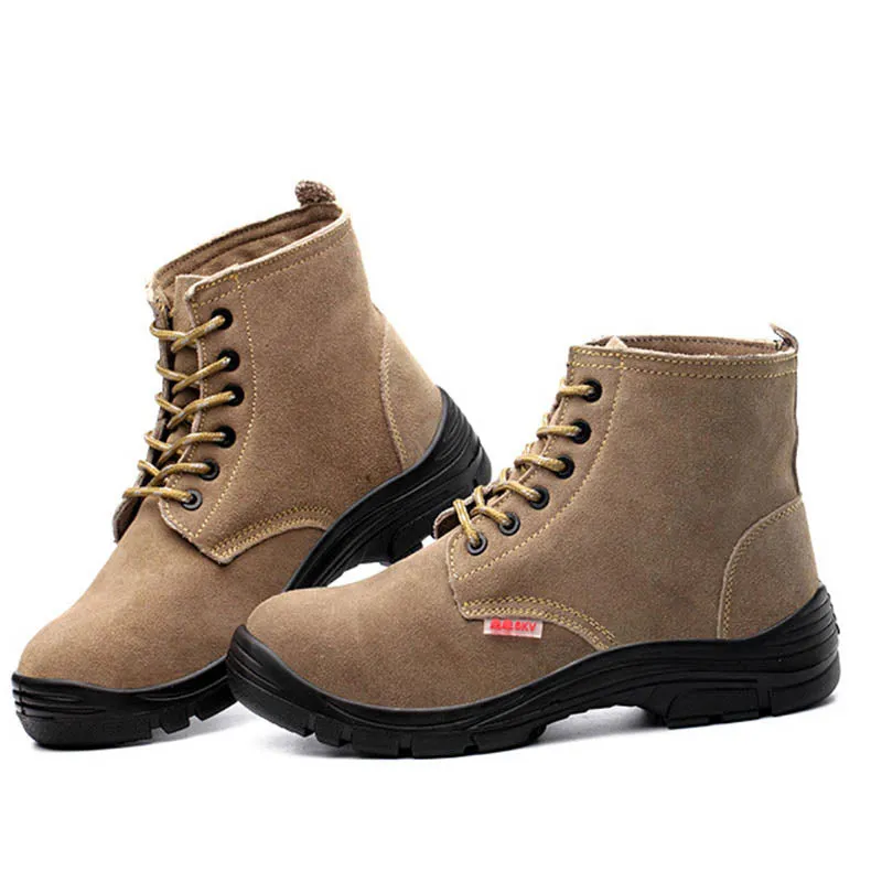 Safety Shoes for Men, Leather Insulated Men's Work Boot