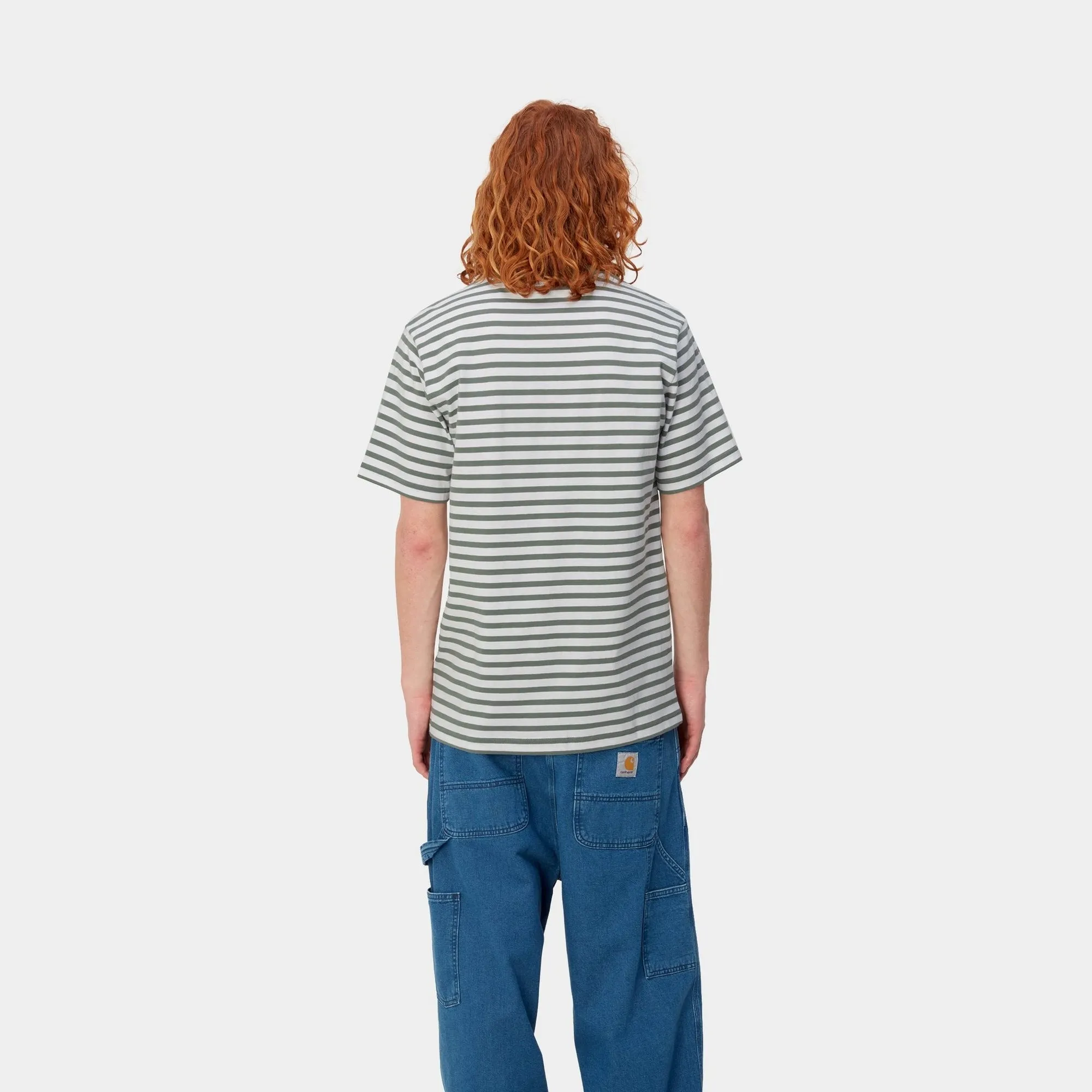 Seidler Stripe Pocket T-Shirt | Park / White