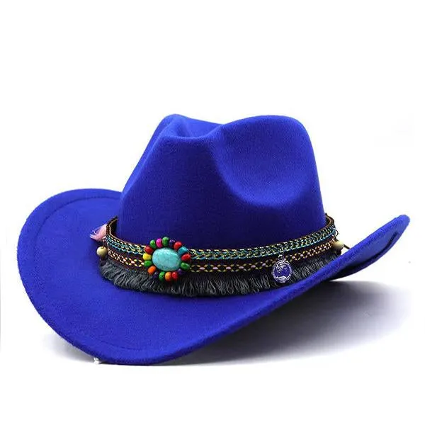 Solid Color Simple Woven Decorative Jazz Hat 31769377C