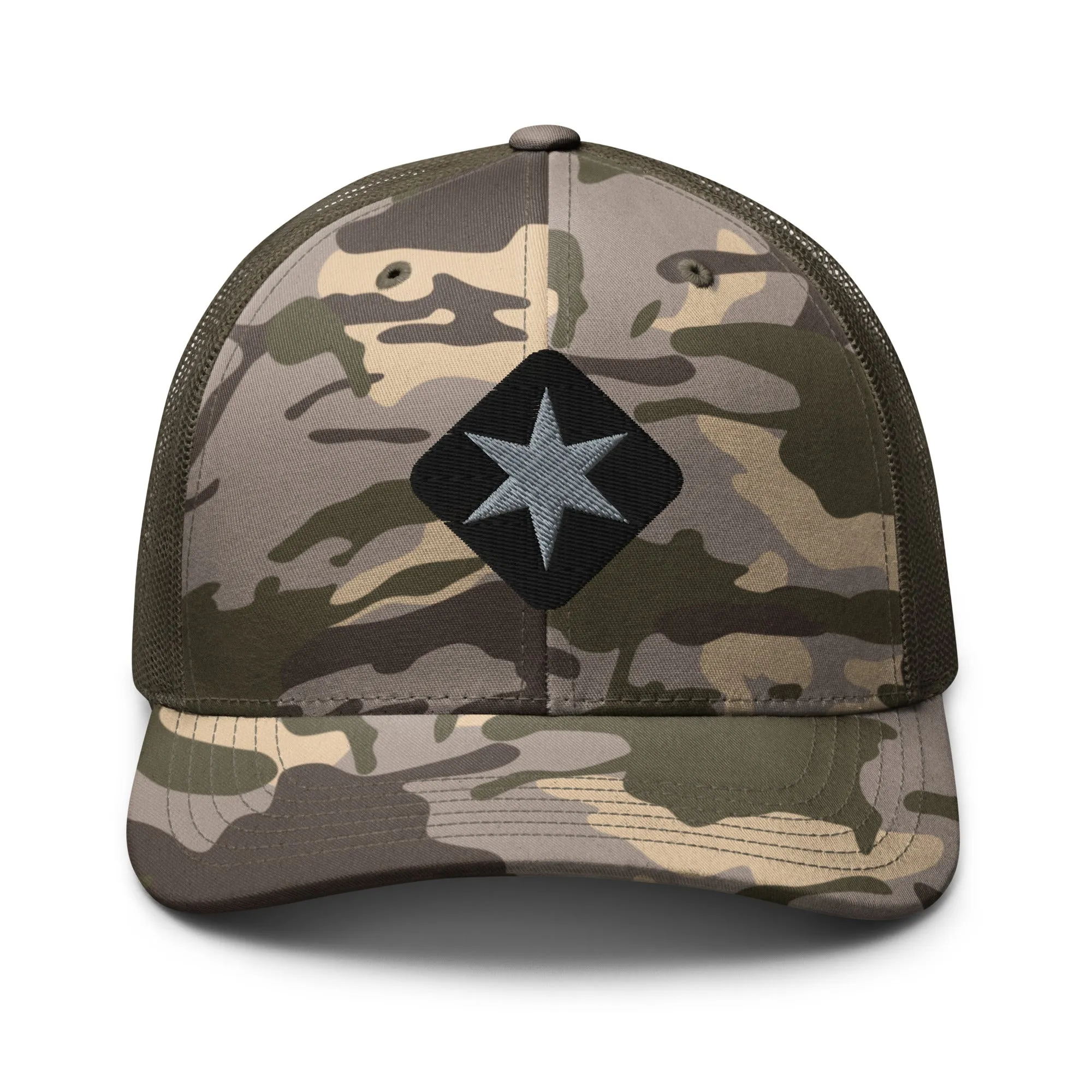 Star Logo Camouflage Trucker Hat