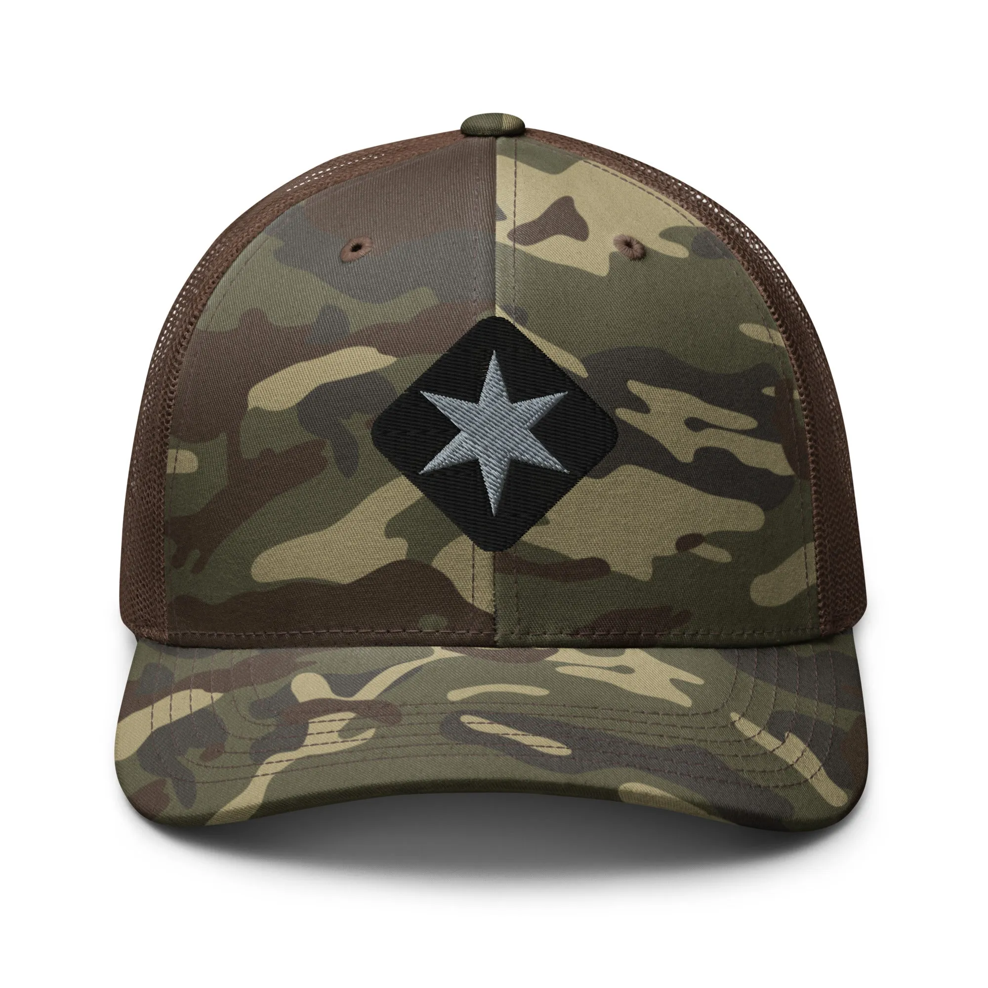 Star Logo Camouflage Trucker Hat