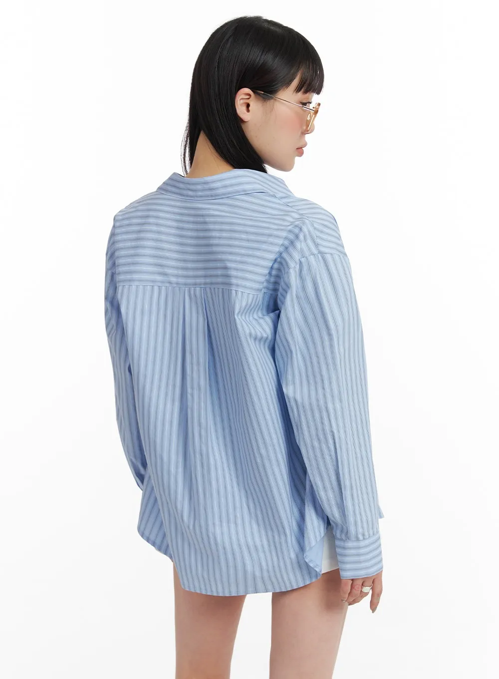 Stripe Buttoned Shirt IF423