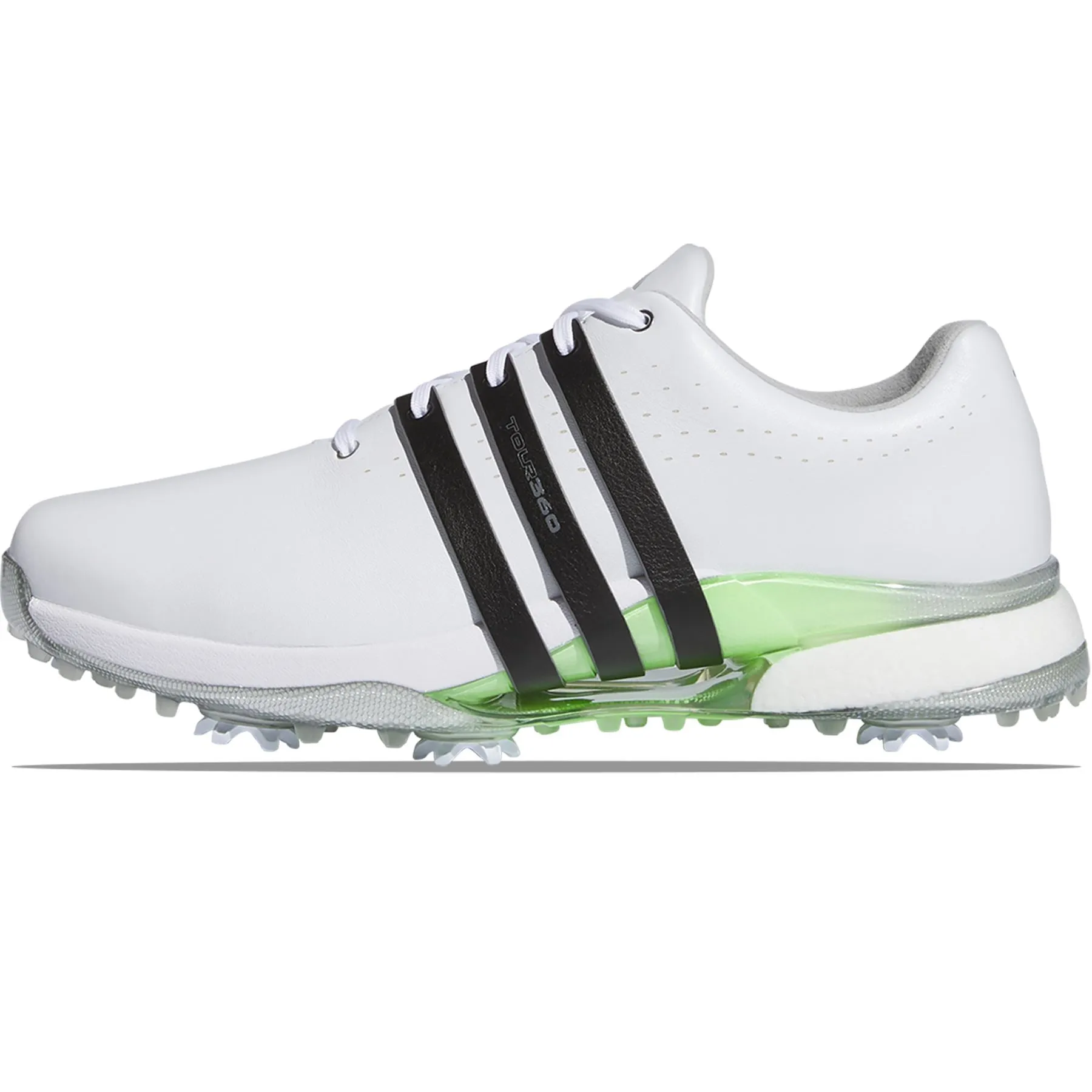 Tour360 24 Leather Golf Shoes White/Black - SS24