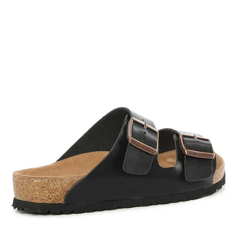 UGG Platinum Buckle Leather Slides