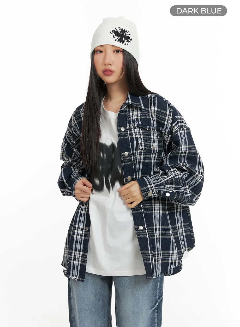 Unisex Plaid Flannel Shirt CM418