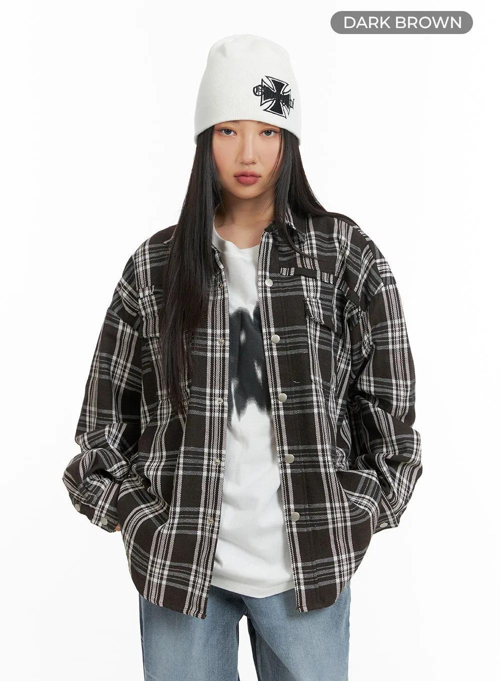 Unisex Plaid Flannel Shirt CM418