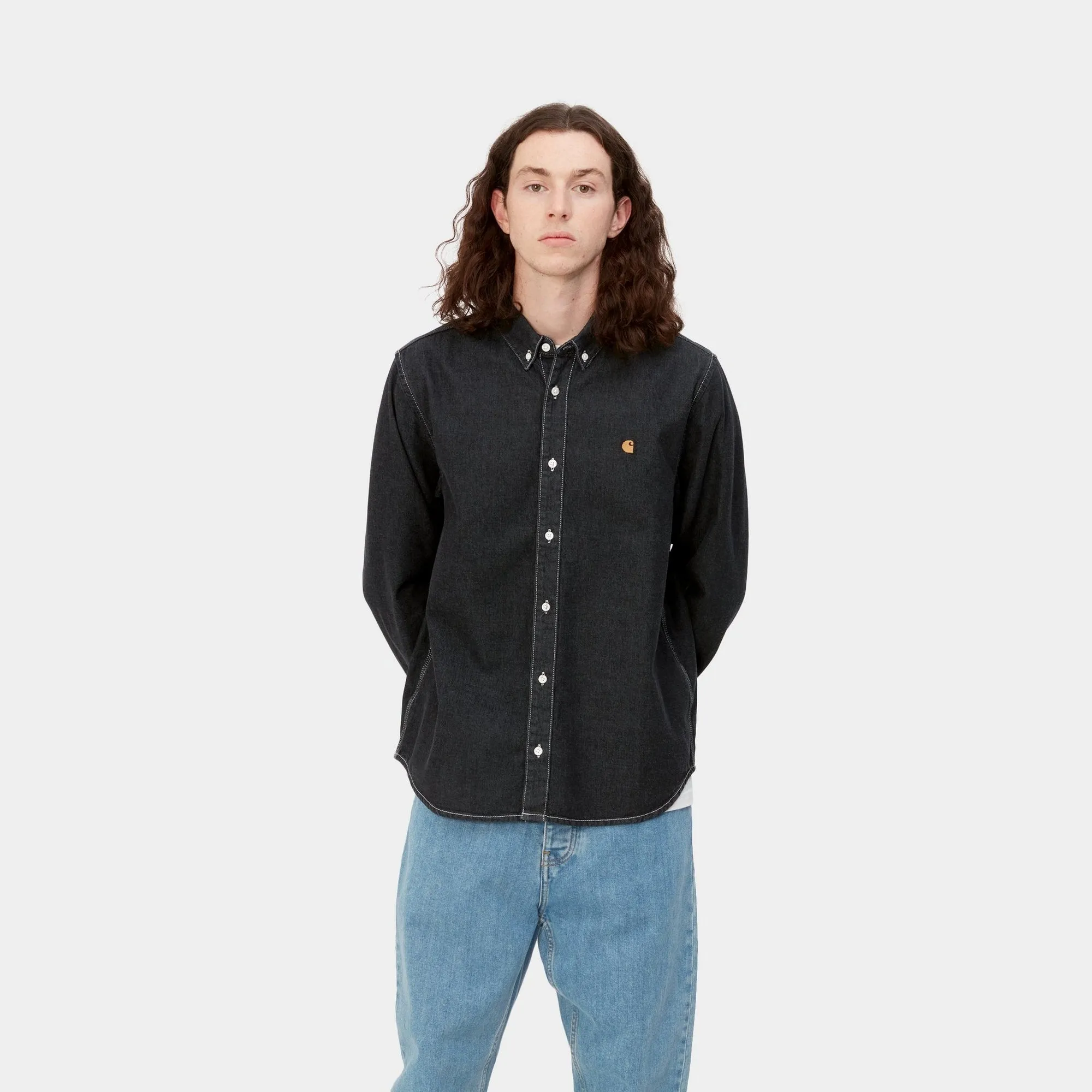 Weldon Shirt | Black (stone washed)