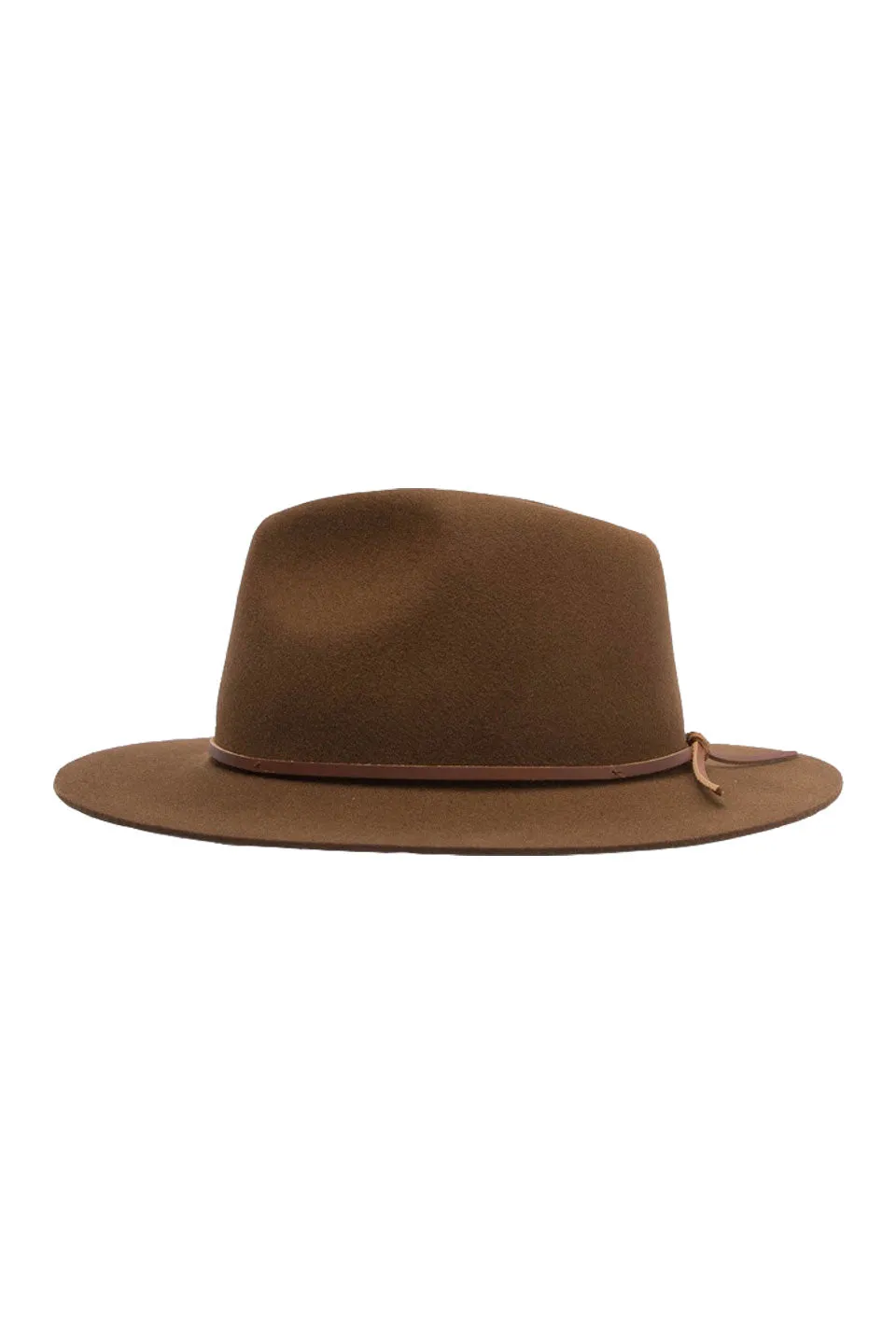 Wesley Packable Fedora Coffee Hat