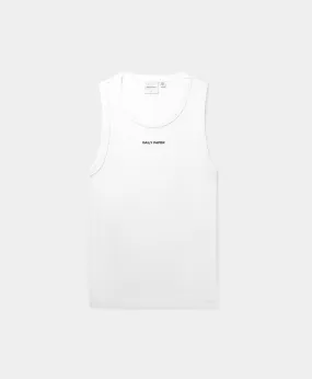 White Logotype Tank Top