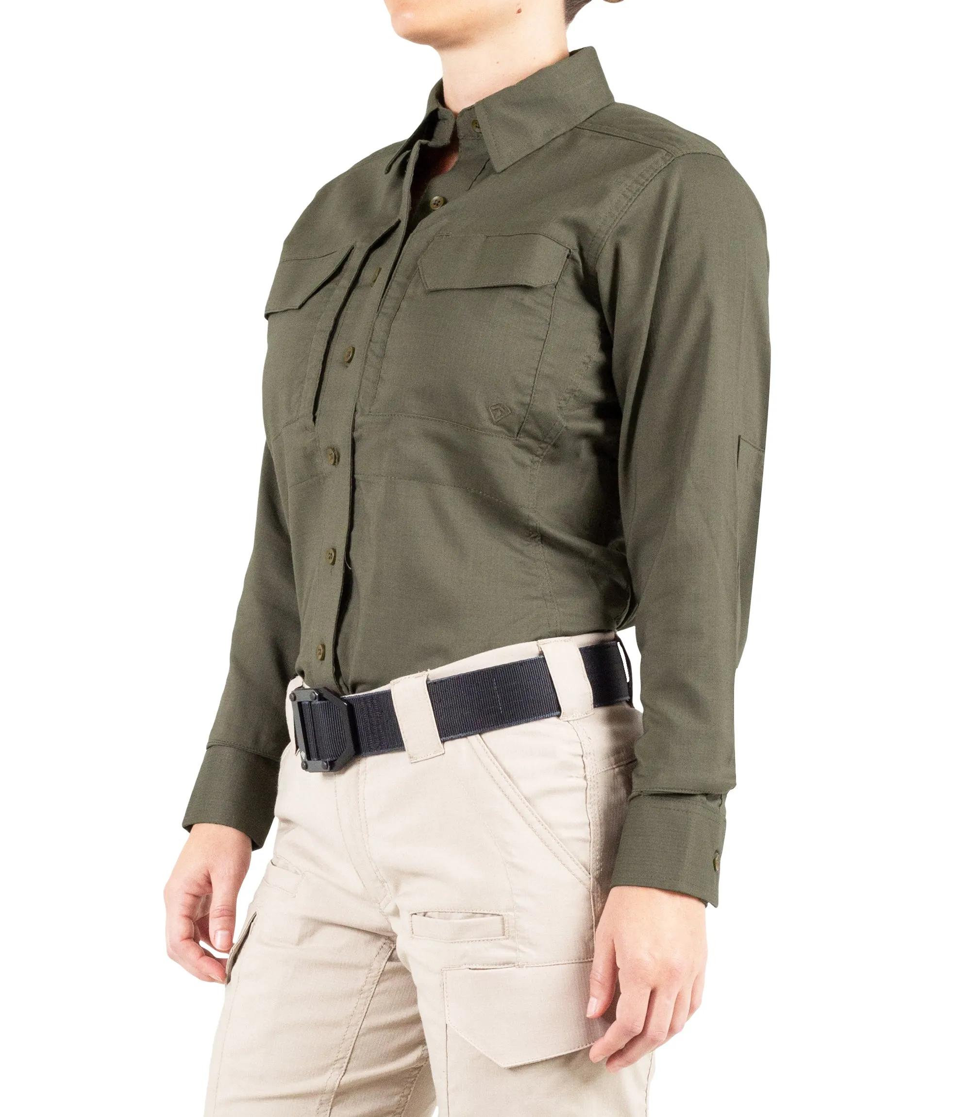 Women's V2 Tactical Long Sleeve Shirt - Kodiak Brown