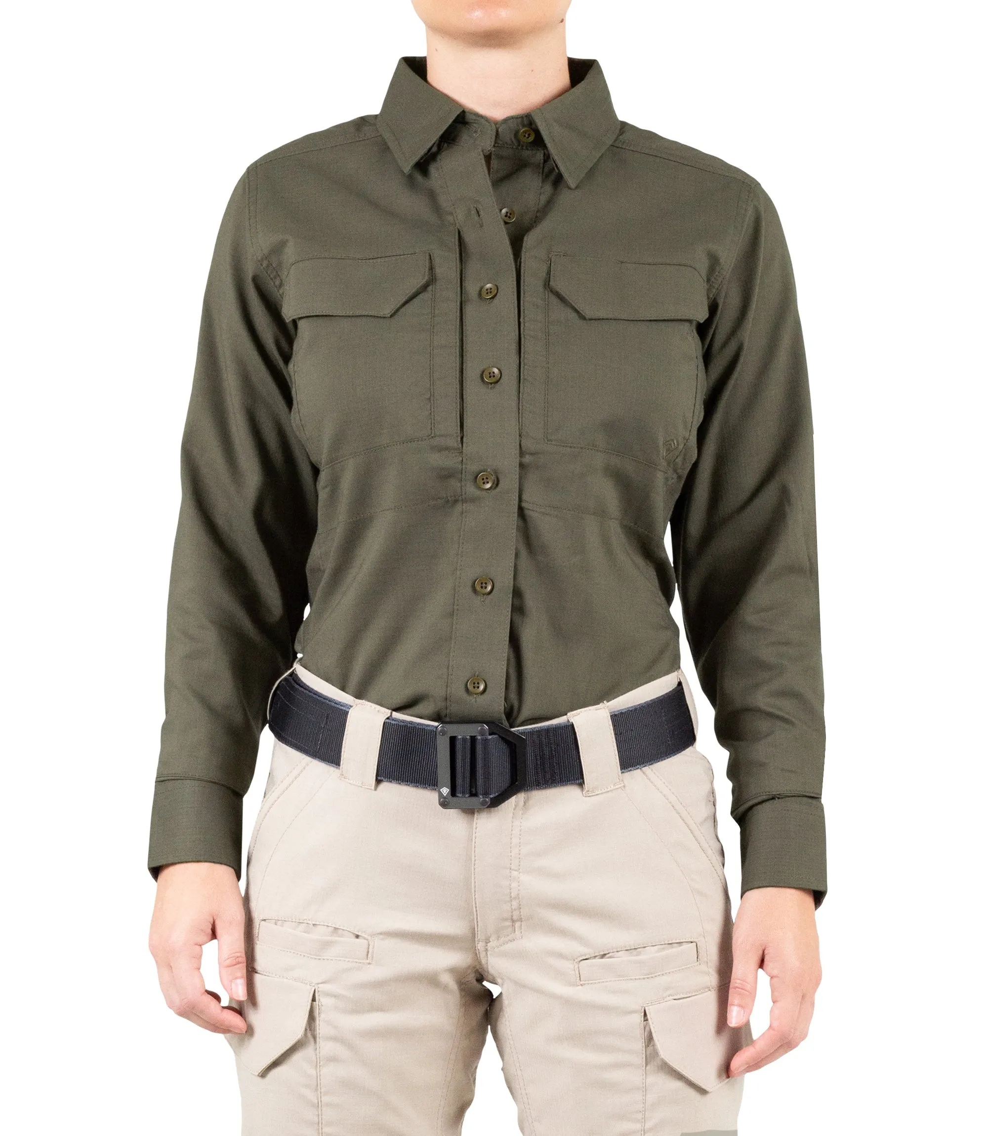 Women's V2 Tactical Long Sleeve Shirt - Kodiak Brown