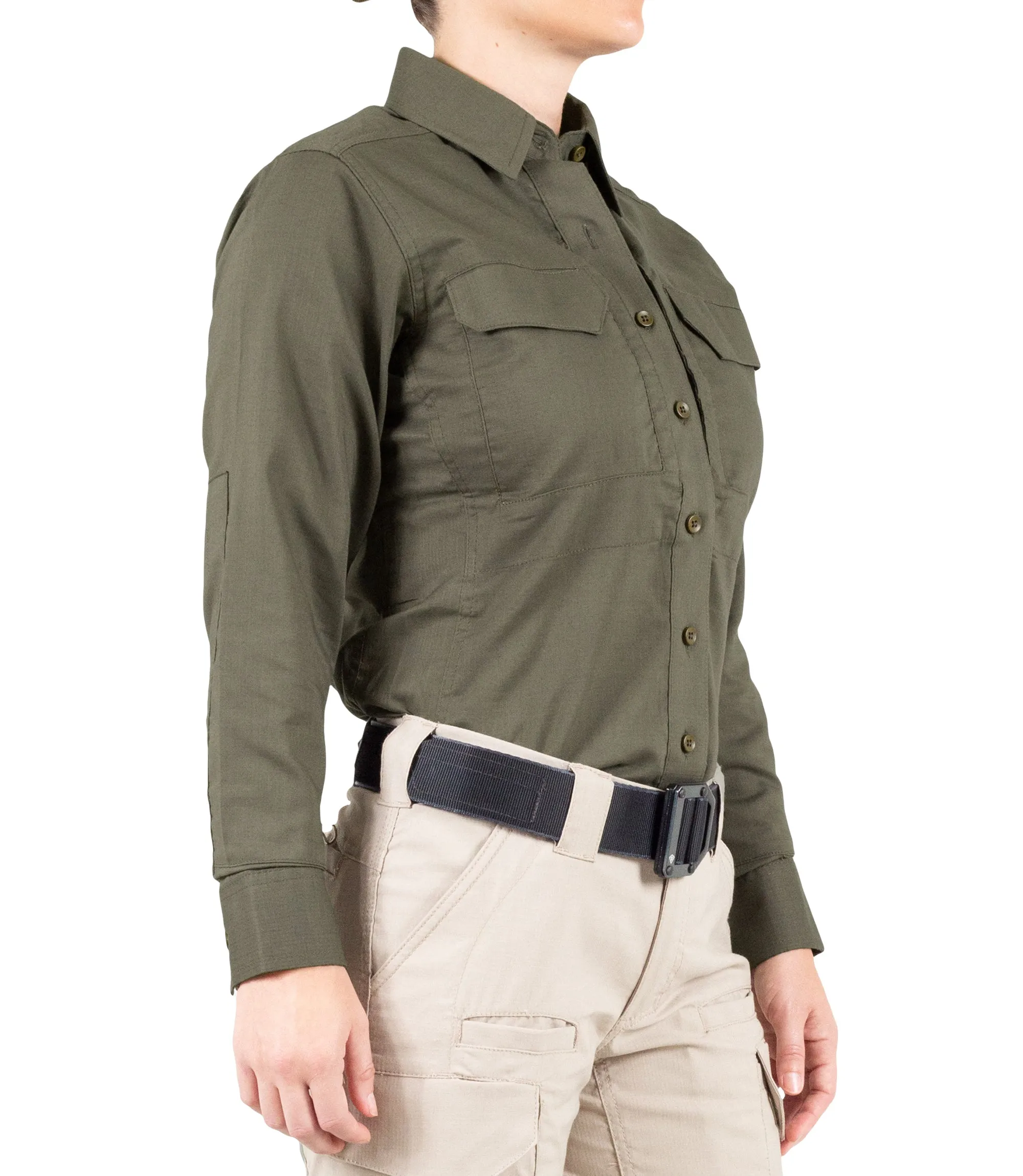 Women's V2 Tactical Long Sleeve Shirt - Kodiak Brown